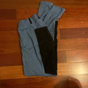 Blue and Black Kerrits Equestrian Riding Pants